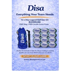 Disa Legend Rugby Ball Bulk 12 plus Bag & Pump Size 4,5 Disa Legend Rugby Ball Bulk 12 plus Bag & Pump Size 4,5