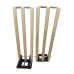 Springback Wooden Stumps on base set of 3