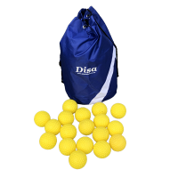 Disa Elite Carry Bag with 24 Yellow Dimple Throw Down Balls